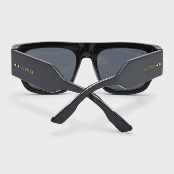 GUCCI Men's Oversized Rectangle Sunglasses - Picture 5 of 5